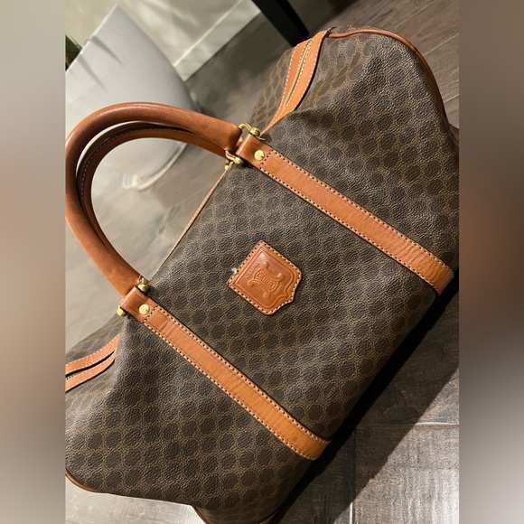 Celine Vintage Travel Bag in Macadam leather - Picture 5 of 9